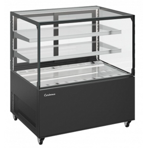 Витрина кондитерская Carboma KC71-110 VV 1,2-2 (9005) открытая