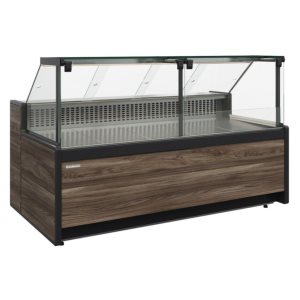 Витрина нейтральная Carboma GC111 N 3,75-1 (1008 (Темный дуб)) (газлифт, без боковин)