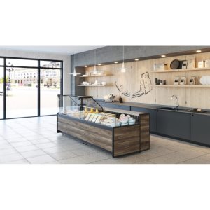 Витрина холодильная Carboma GC111 SM 0,94-2 (открытая) (1008 Темный дуб) - Изображение 2