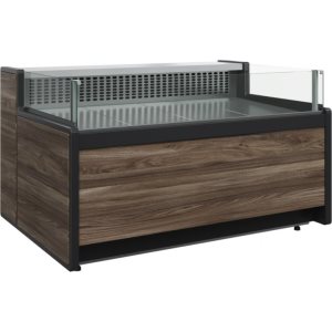 Витрина холодильная Carboma GC111 SM 2,0-2 (открытая) (1008 Темный дуб)