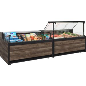 Витрина холодильная Carboma GC111 SM 2,5-1 (1008 Темный дуб) (без боковин) - Изображение 2