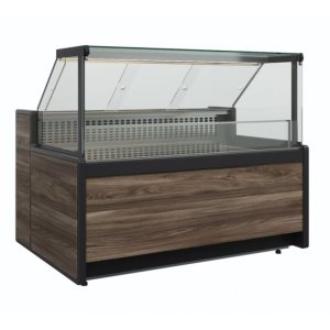 Витрина холодильная Carboma GC111 VM 0,94-1 (1008 Темный дуб) (динамика, без боковин)