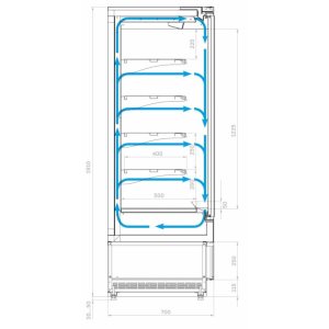 Горка холодильная Carboma FC20-07 VM 1,9-1 LIGHT фронт Х0 (версия 2.0) (0430) - Изображение 3