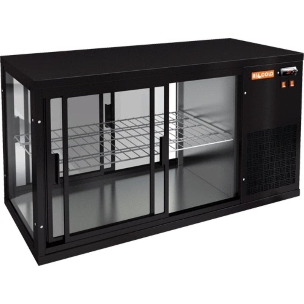 Витрина холодильная настольная HICOLD VRL T 1300 R Black