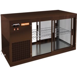Витрина холодильная настольная HICOLD VRL T 1300 L Brown