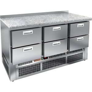 Стол холодильный среднетемпературный HiCold GNE 222/TN камень