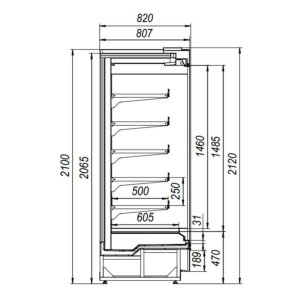 Горка холодильная МХМ Купец ВХСп-2,5 new с зеркалом - Изображение 2