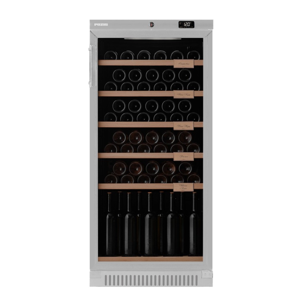 Шкаф винный Pozis ШВ-52 серебристый