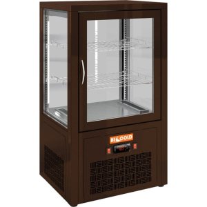 Витрина холодильная настольная  HICOLD VRC 70 Brown