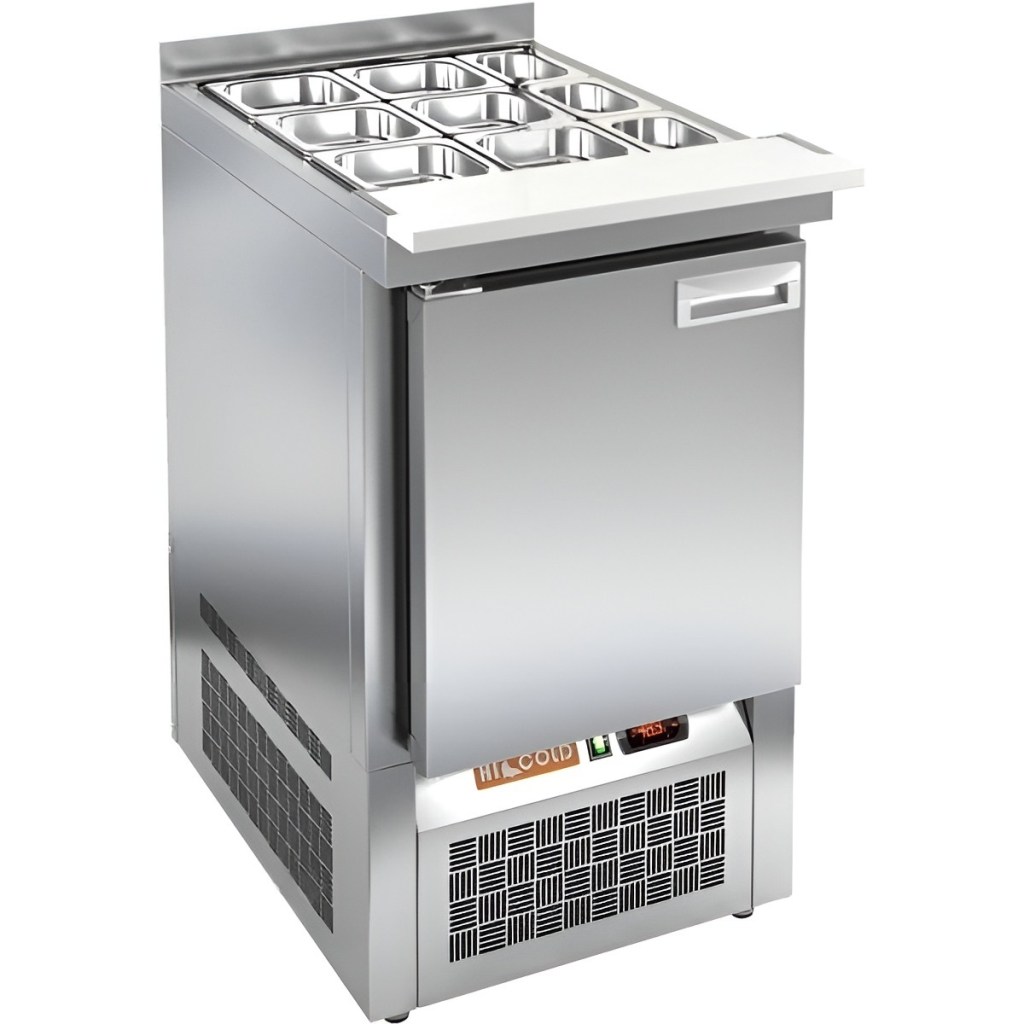 Стол холодильный для салатов HiCold SLE3-1GN полипропилен, без крышки