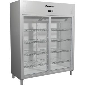 Шкаф холодильный Carboma R1400К INOX (купе)