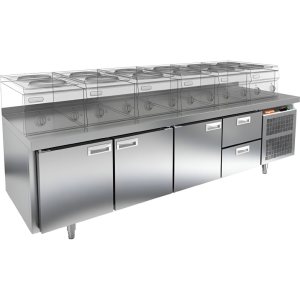 Стол охлаждаемый HiCold GN 1112/TN LT О под тепловое оборудование