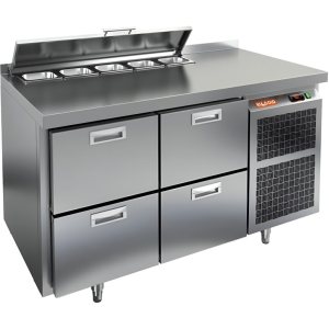 Стол холодильный для салатов HiCold SL1-22GN (1/3) с крышкой