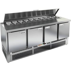 Стол холодильный для салатов HiCold SLE1-11111GN (1/3) О с крышкой