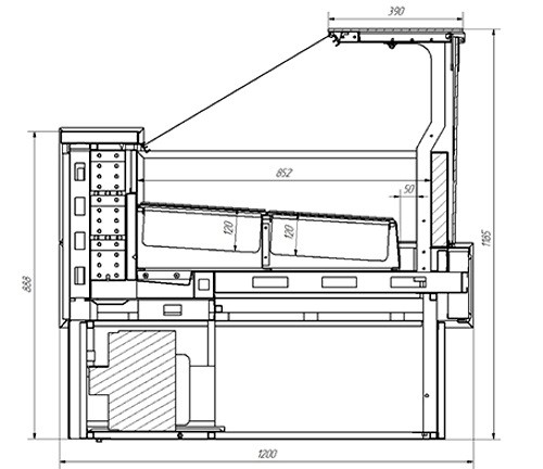 Витрина для мороженого Иней LIDA-KUB M 1,7 - Изображение 5