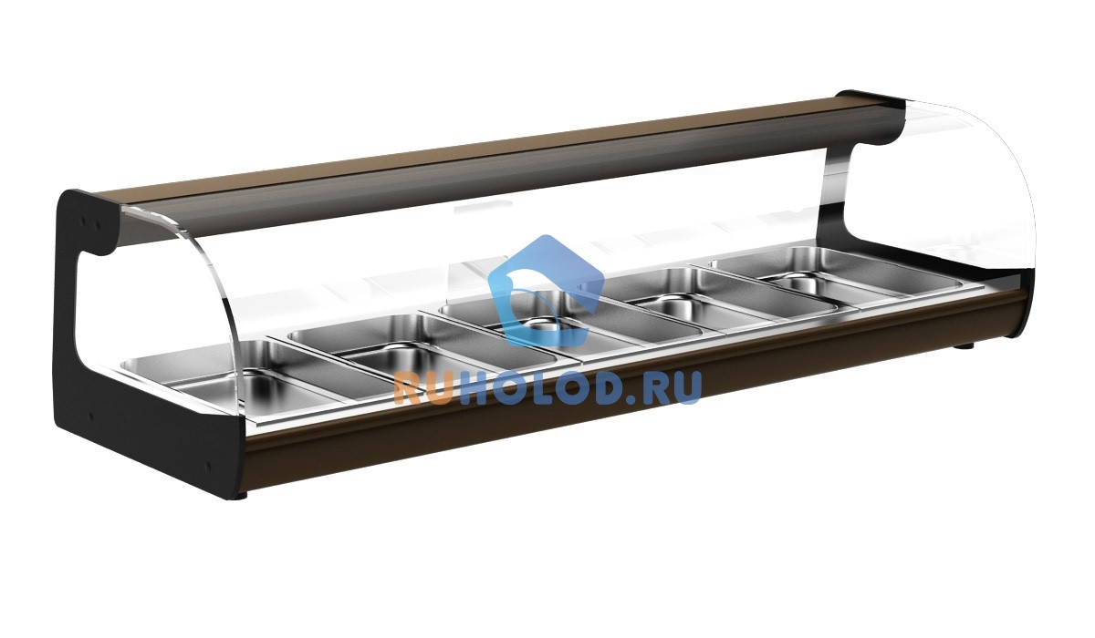 Витрина настольная тепловая Полюс Carboma ВТ-1,5 BAR (A37)