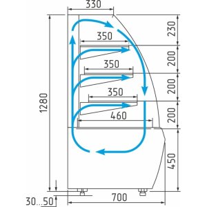 Витрина кондитерская Carboma K70 VV 0,9-1 Standard (9005-0430) - Изображение 2